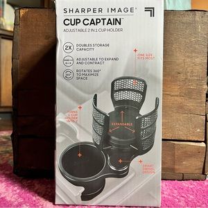 NWT Sharper Image cup holder expander